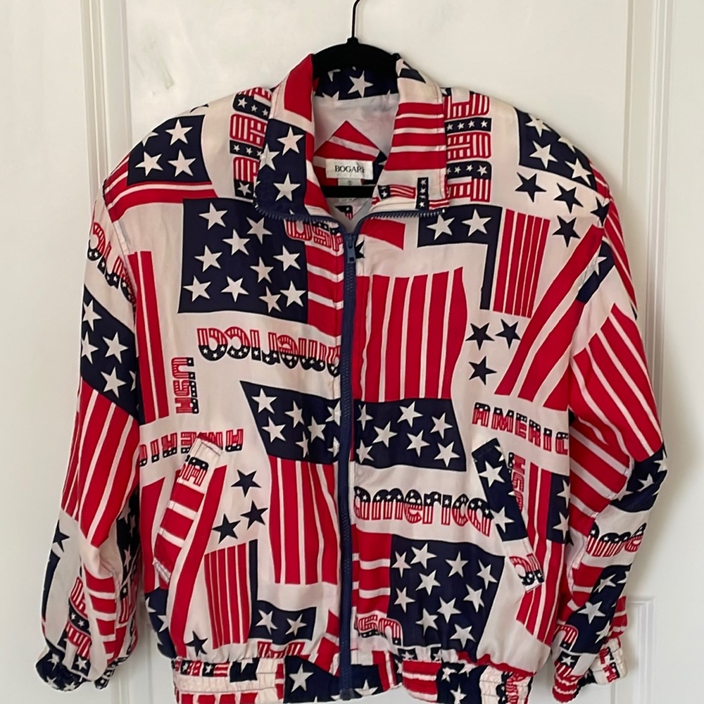 Vintage Bogari Americana Silk Jacket Medium